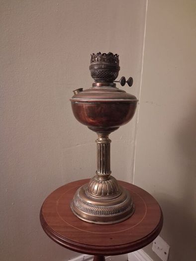 Victorian oil lamp