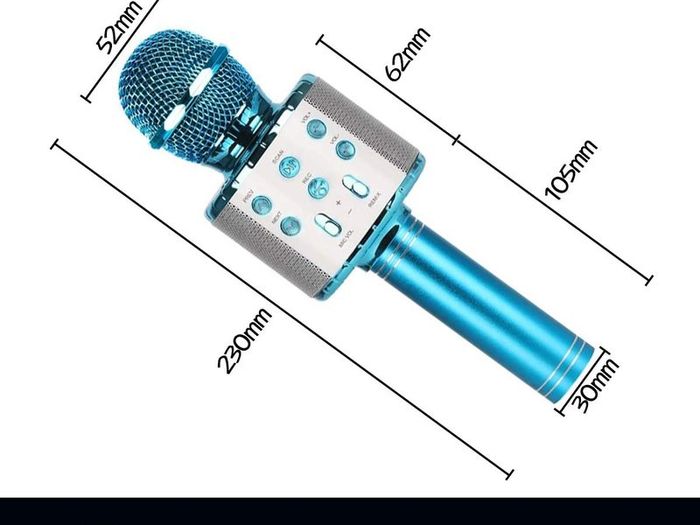 Wireless Karaoke Microphone,Bluetooth Dancing LED Lights Handheld Portable Speaker Karaoke Machine,Compatible with Android & iOS Devices,Home KTV Outdoor Party