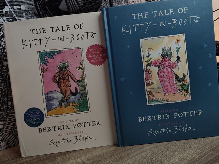 The Tale of Kitty-in-Boots ! by Beatrix Potter ! Hardcover ! WIth Audiobook ! CD ! 2016 ! by Warne !