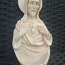 Lovely Vintage Jesus Sacred Heart Holy water Font Image 2