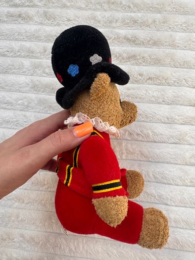 Keel Toys England Royal Palace Guard Bear Plush British Royal Guard approx. 22 cm. Used Please see photos