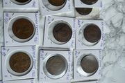 British Pennies. George VI &amp; QE2 - 3 for a euro. 5 euro minimum.
