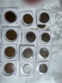 British Pennies. George VI & QE2 - 3 for a euro. 5 euro minimum.