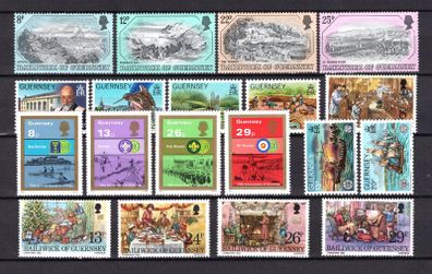 1982 Guernsey Commemorative Stamps Issued in 1982 Mint Never Hinged (MNH)