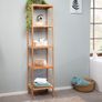 Bamboo Shelving Unit, 5 Shelves, 140 cm Image 3