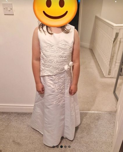 communion dress and shoes