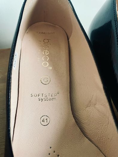 Bioeco by Arka 1927 Black Patent Leather Shoes Size 41 UK 8 Brand New