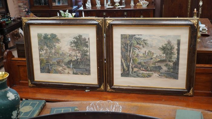 Pair of Larg Engravings after Nicolas Poussin