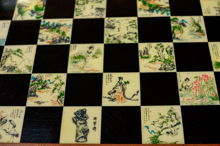 Vintage Japanese Chess Set