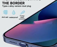 iPhone 15, 15 Plus, 15 Pro, 15 Pro Max, 16, 16 Pro, 16 Pro Max Charging port Dust Cover Black