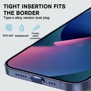 iPhone 15, 15 Plus, 15 Pro, 15 Pro Max, 16, 16 Pro, 16 Pro Max Charging port Dust Cover Black
