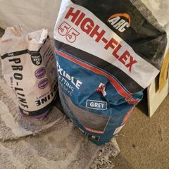 grout and adhesive