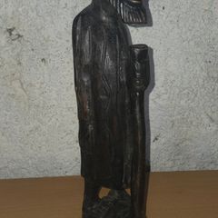 Hand-Carved Wooden Figure