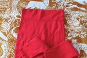 red women's leggings