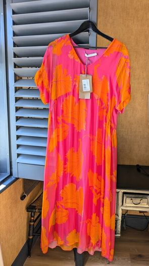 La Fee Maraboutee pink and orange dress