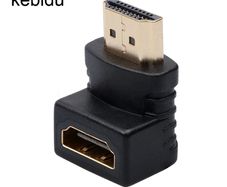 Kebidu 90 Degree Right Angle HDMI Male to Female Adapter UHD v1.4 4K@30Hz High Speed 10.2Gbit/s (Brand New/Warranty)