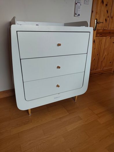 SnuzKot Skandi 2 Piece Nursery Furniture Set - Cot Bed & Changing Unit