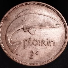 #552 - Ireland - 1940 - Florin - Silver - KM.15