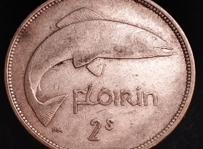 #552 - Ireland - 1940 - Florin - Silver - KM.15