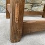 Solid oak French Provincial Farmhouse Side Table. Image 4