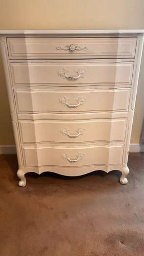 Drexel 3 piece set chest of drawers , mirror, tall chest