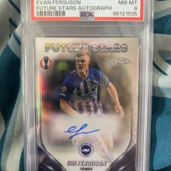 PSA 8 Signed Evan Ferguson Trading Card