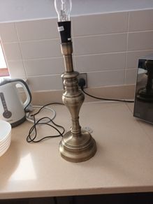 Brass Style Table Lamp Without  Shade.  New