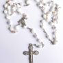Vintage Natural Stone Beaded Rosary Image 2