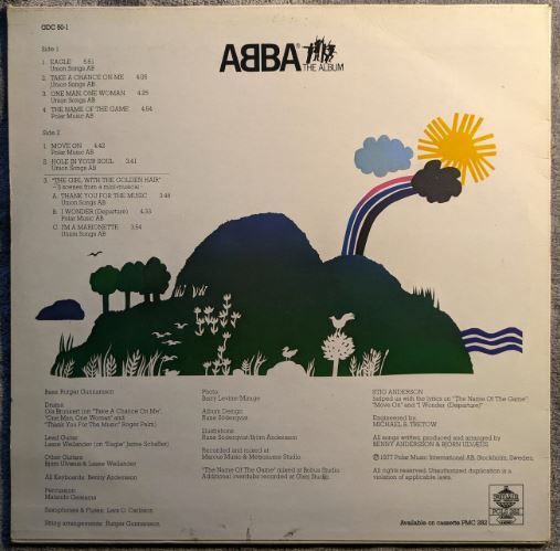 LP ABBA The Album, Polar International, 1977 - Norway press.