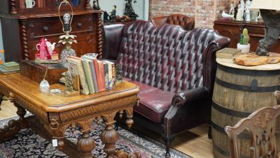 Oxblood Chesterfield 3 Seater