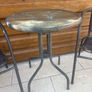Small glass top garden table and x2 metal frame chairs Image 7