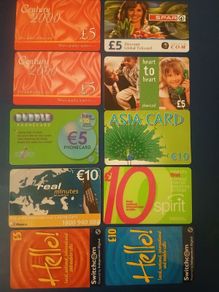 Mix of phonecards