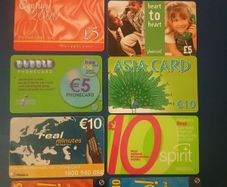 Mix of phonecards