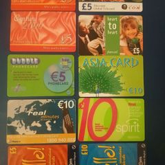 Mix of phonecards
