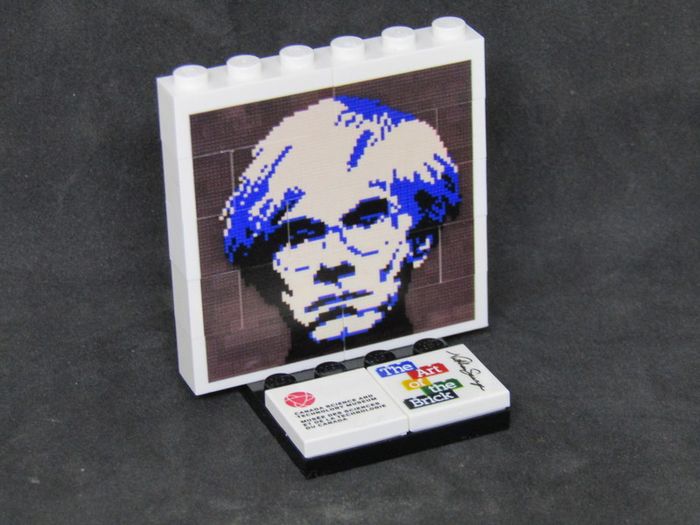 LEGO Rare Exclusive Andy Warhol The Art Of The Brick By Nathan Sawaya Lego Printed Museum Exhibit Limited Edition Promo Exclusive From The Art Of The Brick Expo In Ottawa During The Summer Of 2018 Only Available During At The Canada Science And Technology