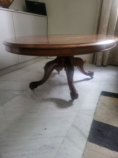 Burr Wood Occasional Table