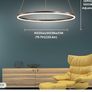 Modern circle dining ceiling light Image 2