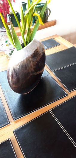 Stephen Pearce Shanagarry Pottery Oval Vase