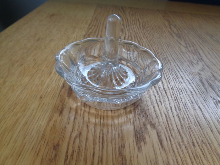 Vintage Crystal Glass Ring Holder for Sale