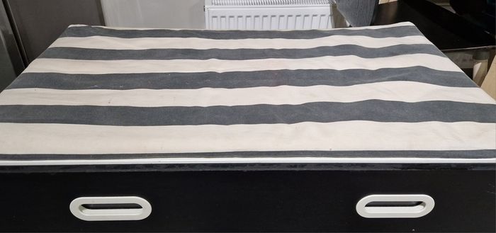 IKEA bench with toy storage + bench pad