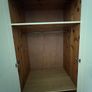Painted Solid Pine 2-Door Wardrobe with Internal Storage Image 4
