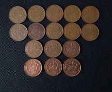 Ireland/Eire : 2p Decimal Coins : Full Coin Set - Circulated