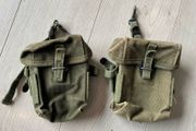 Vintage American US Army military ammo pouches - Vietnam