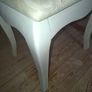 Chantilly style dressing table in french ivory with stool Image 8