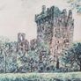 Nice Blarney Castle print in a wooden glazed frame by Paramount Fine Arts, Portadown 34.5 x 42cm Image 3