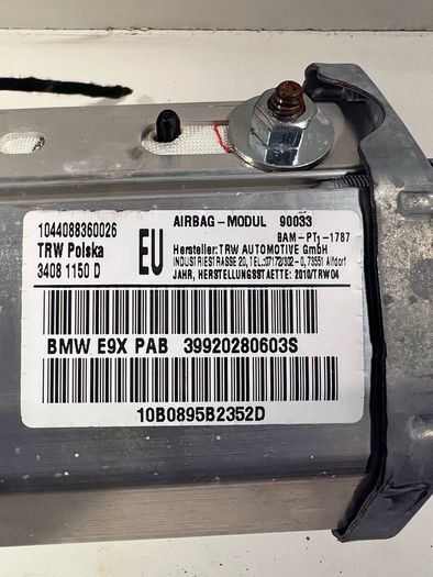 Bmw 3 Series E90 E91 E92 E93 Nearside Passenger Front Dash Srs  39920280603s A3l3b217g