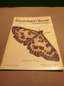 SALE! The Entomologist's Record and Journal of Variation Vol 123 part 4 July/Aug 2011