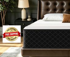 Extra Firm King Size Mattress 10 Inch, 7-Zone Hybrid Mattress with Memory Foam and Individually Pocket Spring, Features Motion Isolation & Back Pain Relief, Firm King Mattress 150x200x25cm