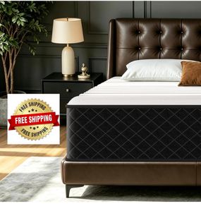 Extra Firm King Size Mattress 10 Inch, 7-Zone Hybrid Mattress with Memory Foam and Individually Pocket Spring, Features Motion Isolation & Back Pain Relief, Firm King Mattress 150x200x25cm