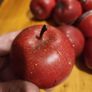 27 X Faux Fake Decorative Red Apples IN A VINTAGE Jacob's Buiscuit Tin. Image 2